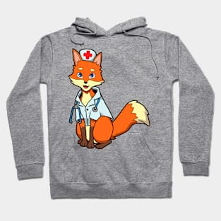 Cartoon fox nurse Hoodie